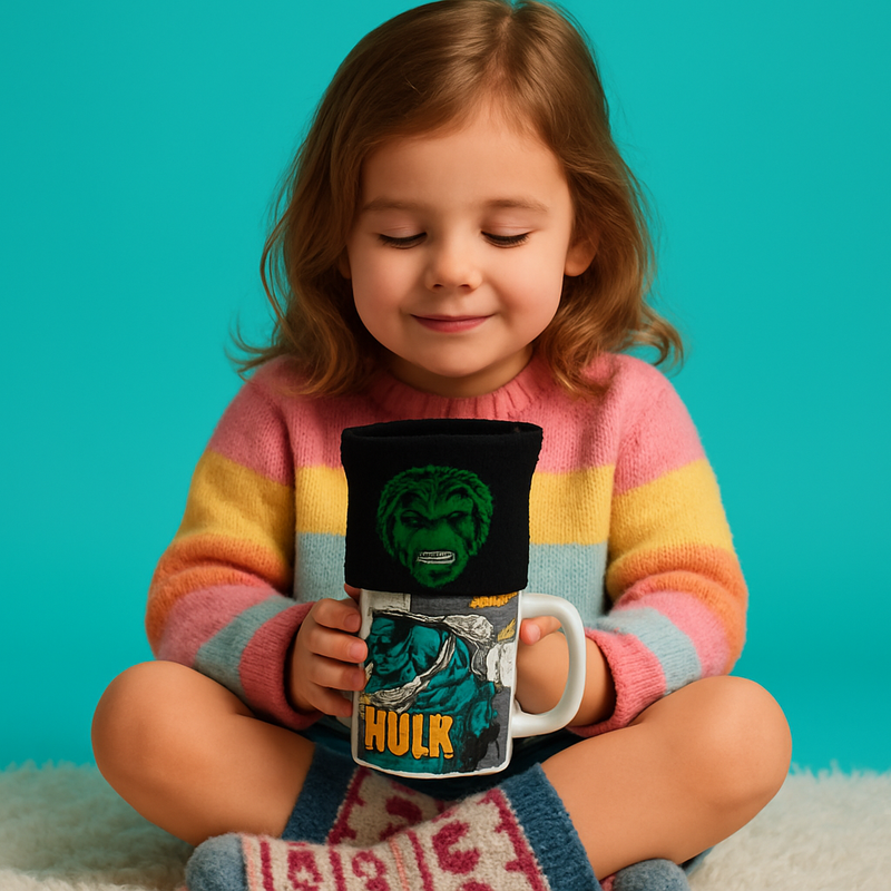 Incredible Hulk Blue Ceramic Mug &amp; Socks Set | Gift for Marvel Fans&nbsp;
