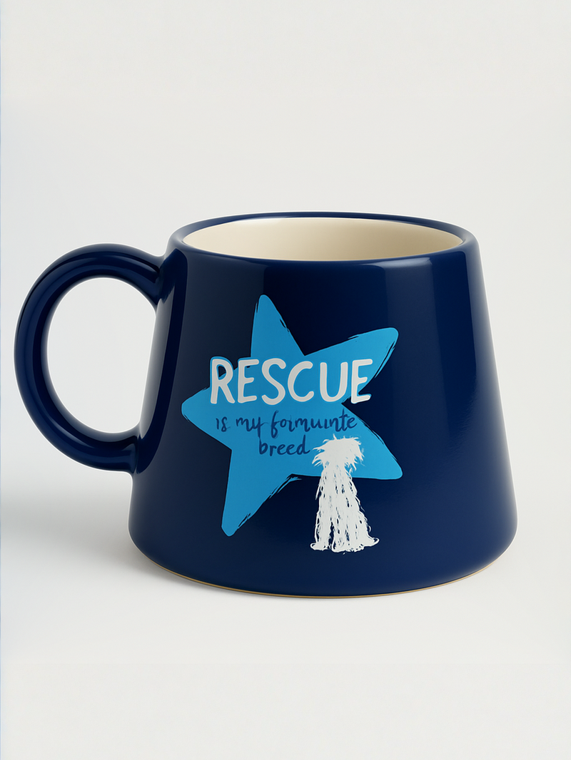 Rescue is My Favorite Breed Heroic Ceramic Mug