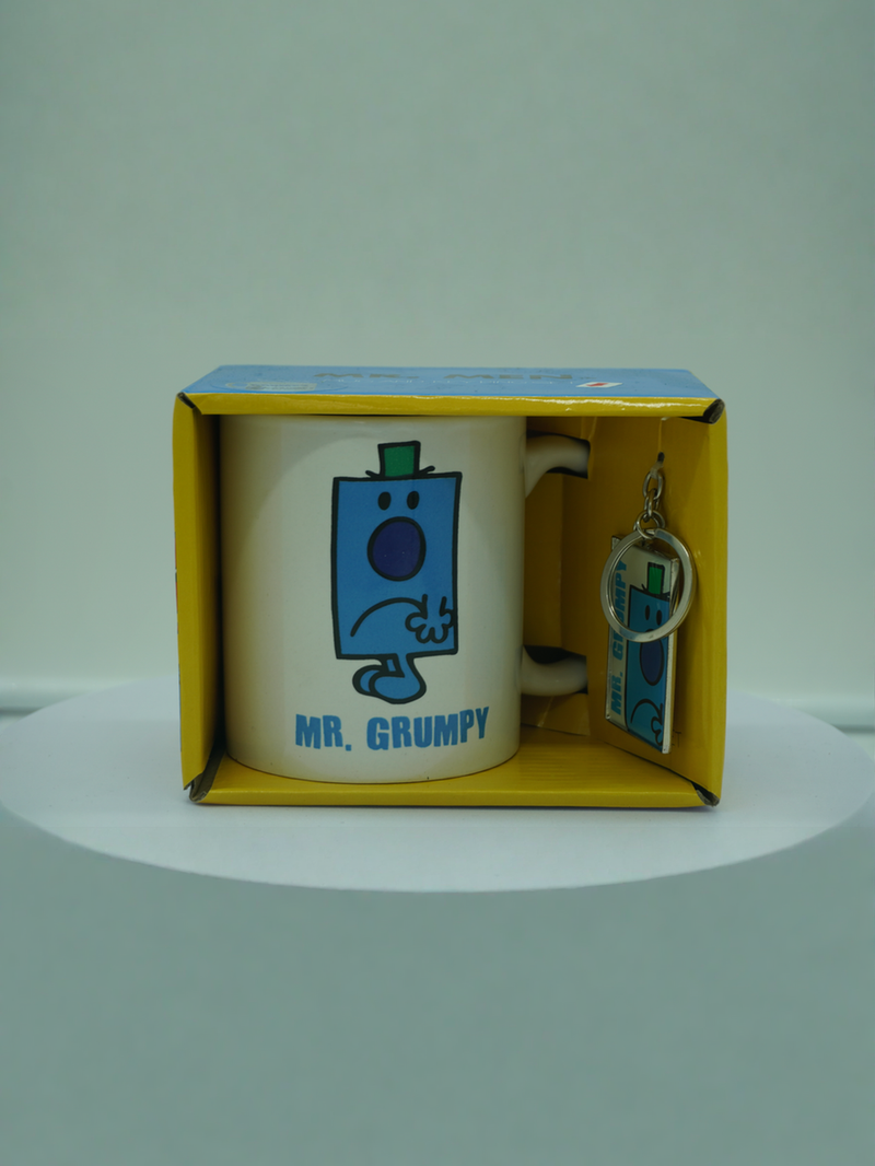 Little Miss Mr. Grumpy Cup and Keychain Gift Set