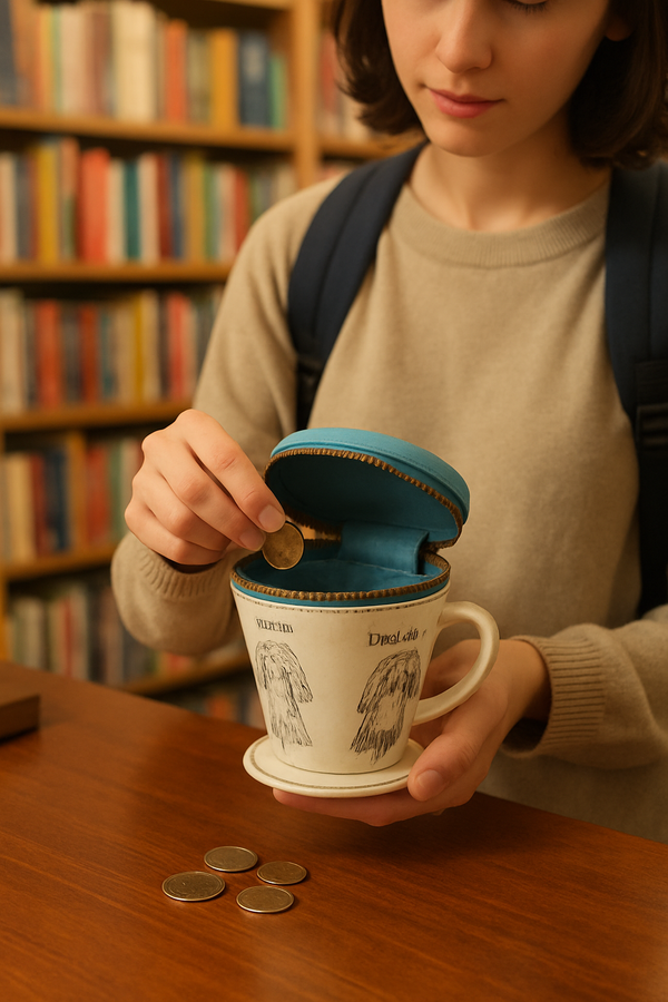 Hokusai's Wave Artistic Coin Pouch