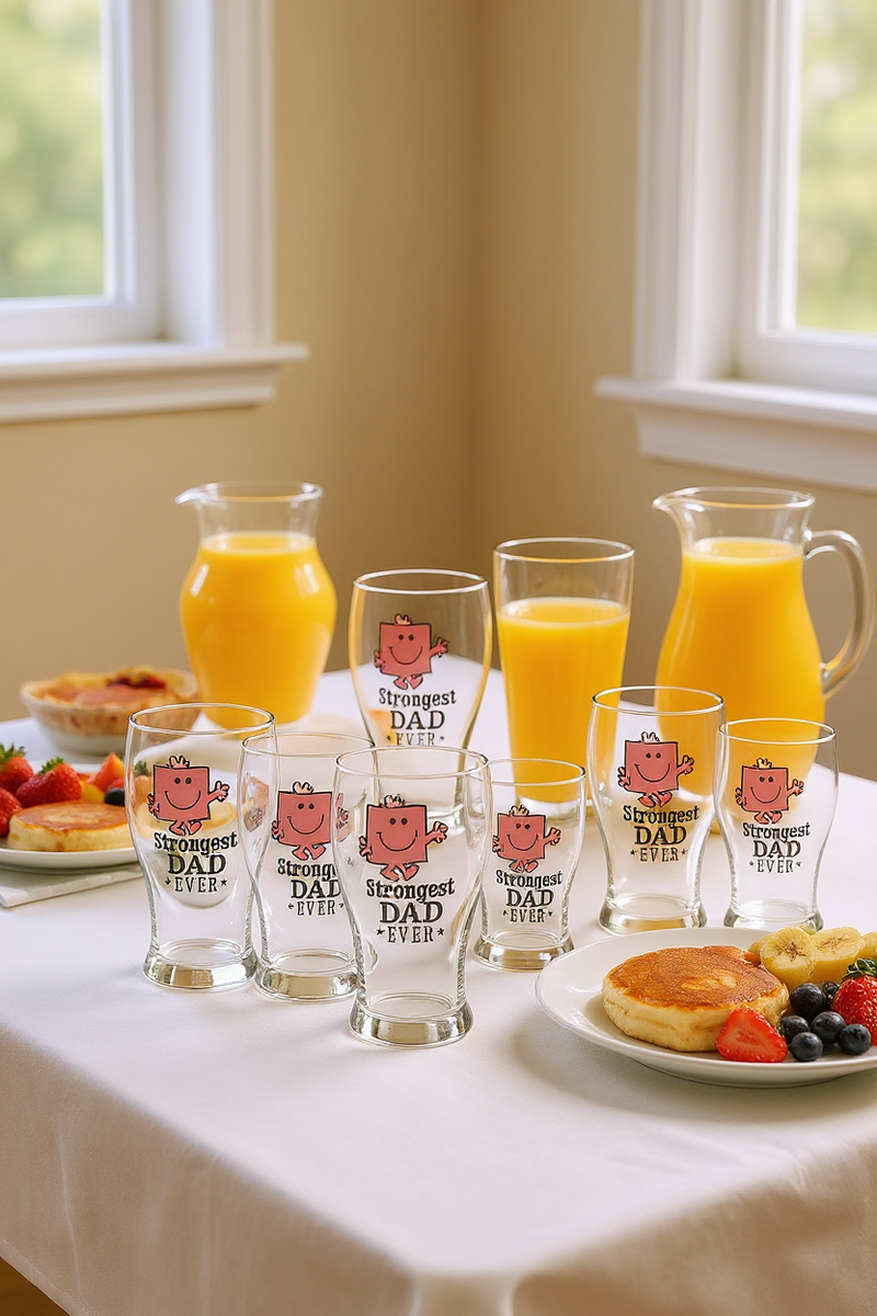 Little Miss Strongest Dad Ever Glass | Gift for Dads&nbsp;