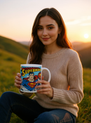 Superman Comic White Ceramic Mug | Gift for DC Fans