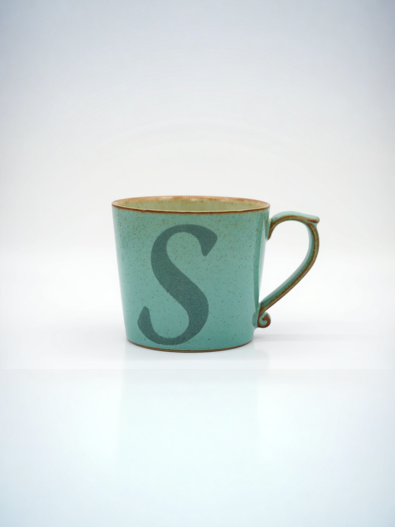Turquoise "S" Serenity Mug
