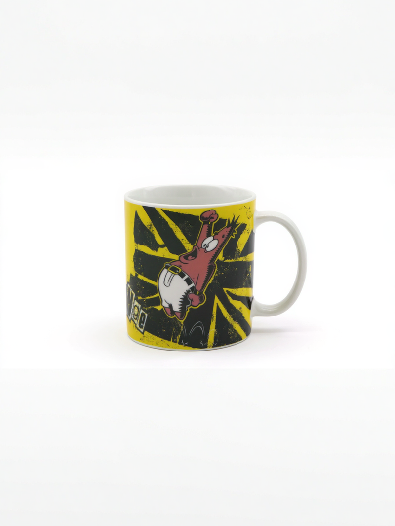 SpongeBob Punk Rock Vibe Ceramic Mug | Gift for Nickelodeon Fans