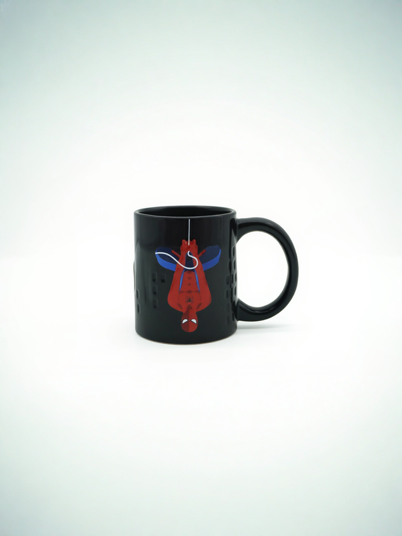 Spider-Man Black Ceramic Mug | Gift for Marvel Fans
