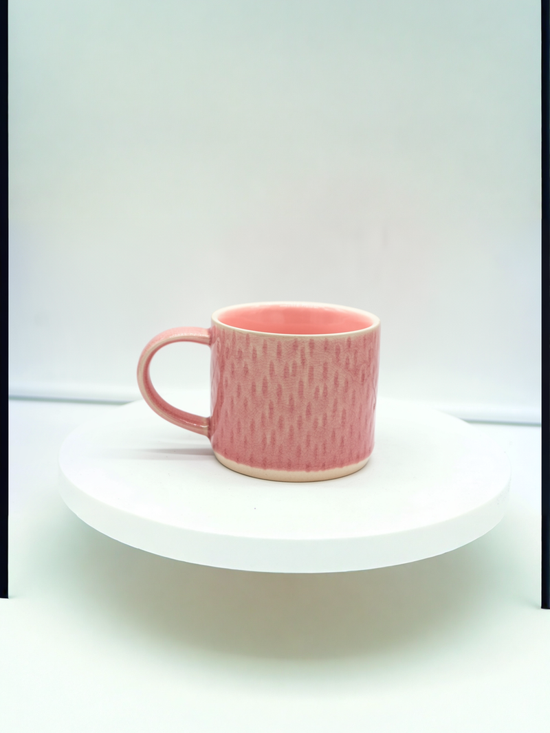 Ribbed Harmony Ceramic Mug | Gift for Minimalist Lovers