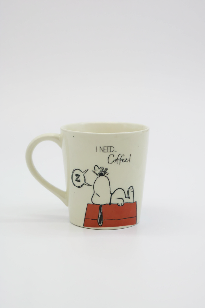 Snoopy I Need Coffee Mug | Gift for Peanuts Fans