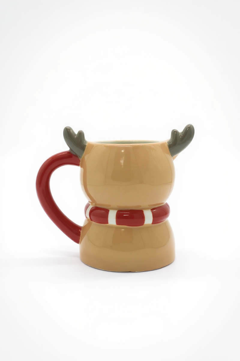 Christmas Reindeer 3D Festive Mug | Gift for Holiday Lovers