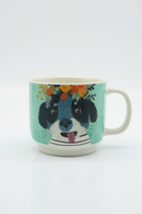 Adorable Puppy Blossom Crown Mug