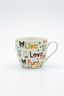 Feline Bliss: Live, Love, Purr Ceramic Mug | Gift for Cat Lovers