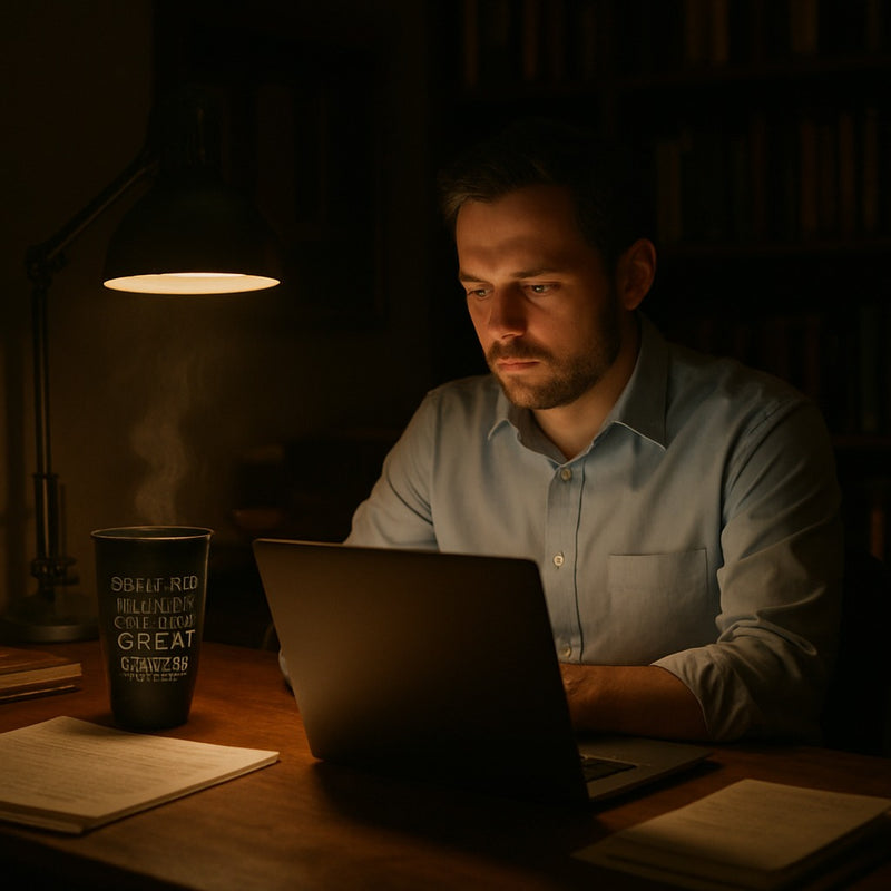 Marvel Black Travel Mug Hero Cup | Leakproof City Print | Gift Men Coffee Tumbler