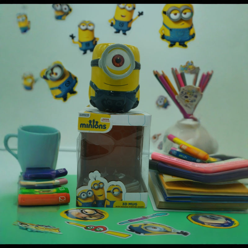 Minions 3D Ceramic Mug – Official Cartoon Coffee Cup