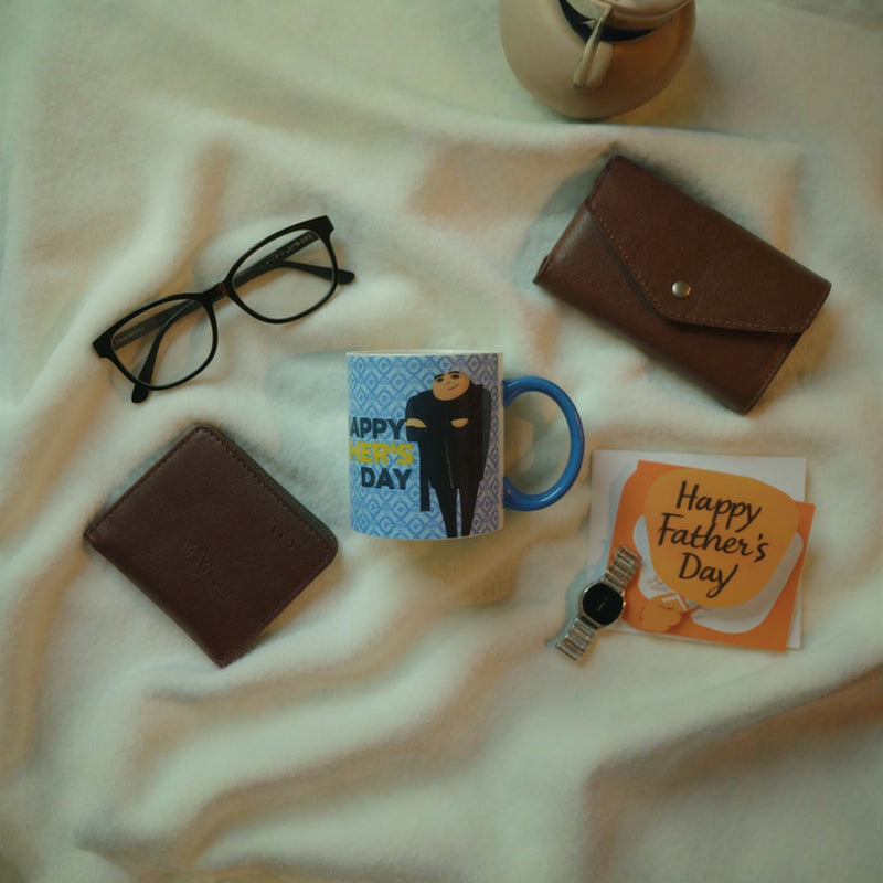 Despicable Me Father’s Day Blue Mug – Funny Gru Coffee Cup for Dad