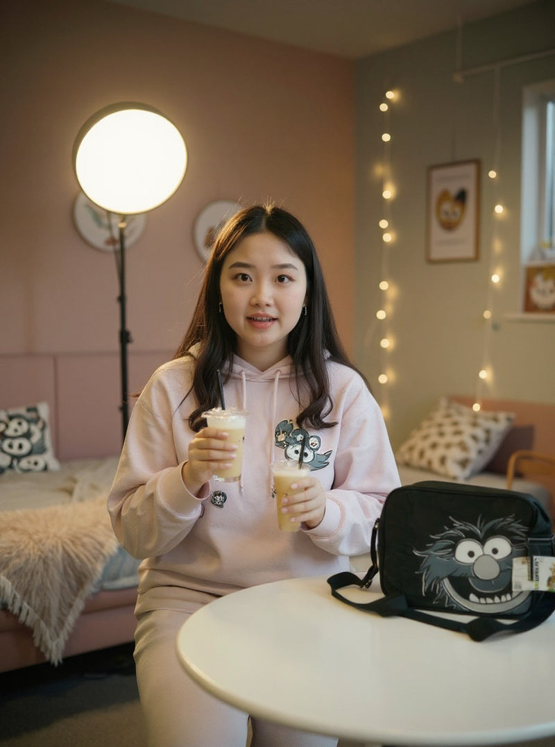 Muppet Show Animal Black Messenger Bag