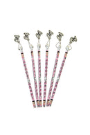 Betty Boop Pink Heart Pencil with Eraser Set Of 6