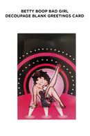 Betty Boop Stepping Out Decoupage Blank Greetings Card (3D)