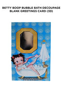 Betty Boop Bubble Bath Decoupage Blank Greetings Card (3D)
