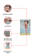 Betty Boop Decoupage Blank Greetings Card (3D)5