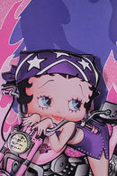Betty Boop Biker Decoupage Blank Greetings Card (3D)