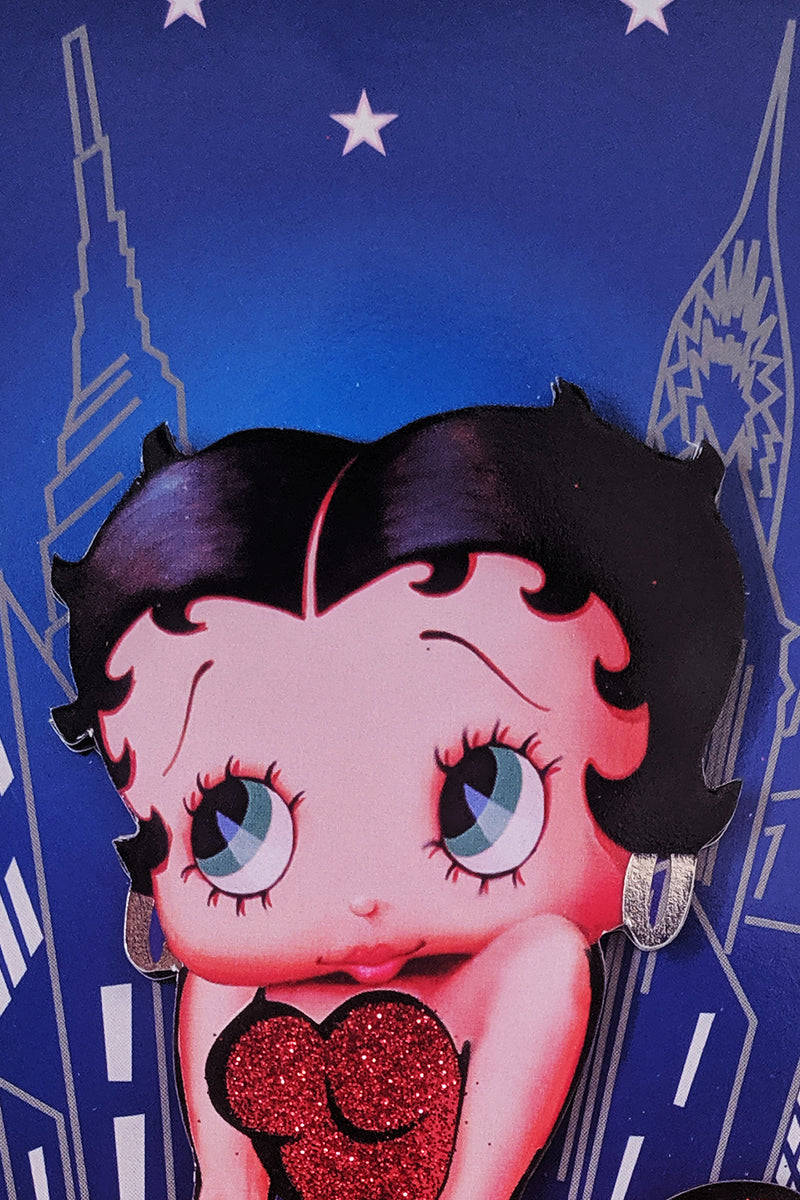 Betty Boop Manhattan Decoupage Blank Greetings Card (3D)