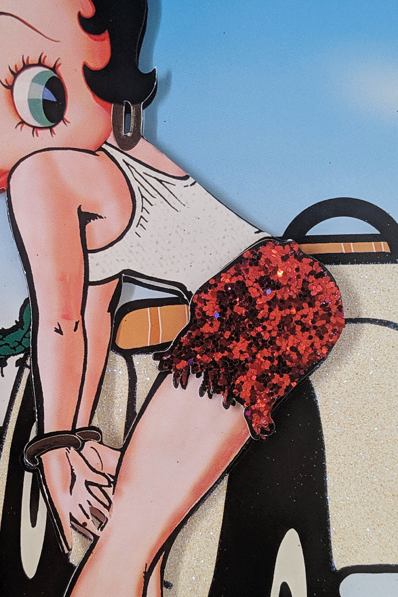 Betty Boop Cutie Decoupage Blank Greetings Card (3D)