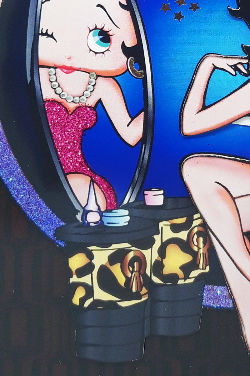 Betty Boop Superstar Decoupage Blank Greetings Card (3D)
