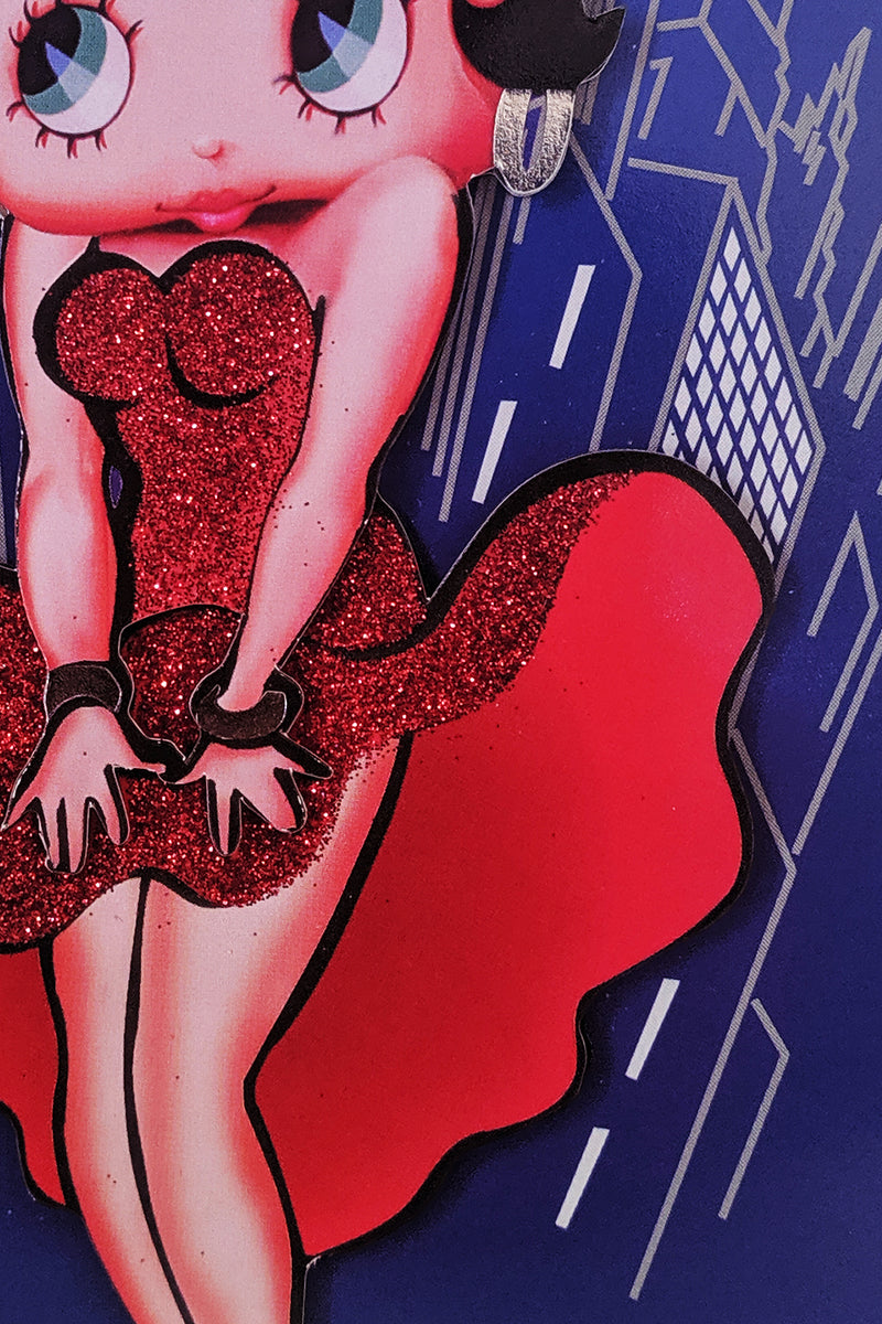 Betty Boop Manhattan Decoupage Blank Greetings Card (3D)