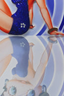 Betty Boop Swimsuit Decoupage Blank Greetings Card (3D)