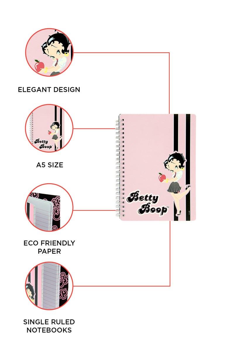 Betty Boop Retro Apple A5Note Spiral Book