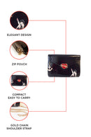 Betty Boop Black Heartbreaker clutch bag