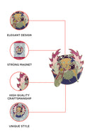 Betty Boop Fridge Magnet Biker Betty is posing while riding a pink bike. This fridge magnet sticks easily to the fridge or any other magnetic surface where magnets can stick to. Betty Boop Biker fridge magnet has a fine quality craftsmanship.Exclusively Available at Reliance Gifts www.reliancegifts.co.uk