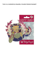 Betty Boop Fridge Magnet Biker Betty is posing while riding a pink bike. This fridge magnet sticks easily to the fridge or any other magnetic surface where magnets can stick to. Betty Boop Biker fridge magnet has a fine quality craftsmanship.Exclusively Available at Reliance Gifts www.reliancegifts.co.uk
