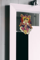 Betty Boop Fridge Magnet Show Girl Betty is wearing a bright pink dress and standing on a stool and posing with stars and heart shining behind her head.Betty Boop show Girl fridge magnet has a fine quality craftsmanship. Exclusively Available at Reliance Gifts www.reliancegifts.co.uk