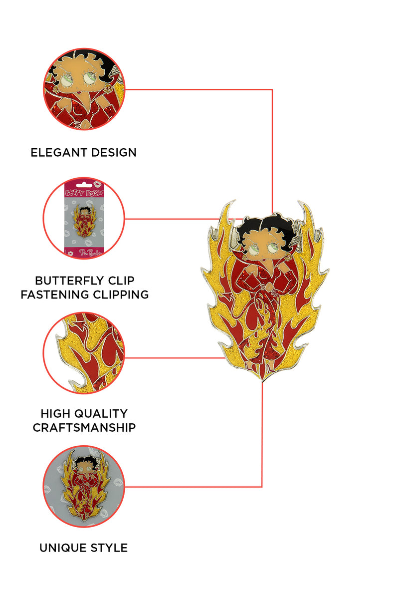 Betty Boop Lapel Pin Bad Girl