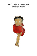 Betty Boop Lapel Pin Winter Wrap