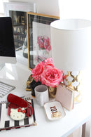 Hello Kitty PU Leather belt with White Enamel Metal Buckle - Red