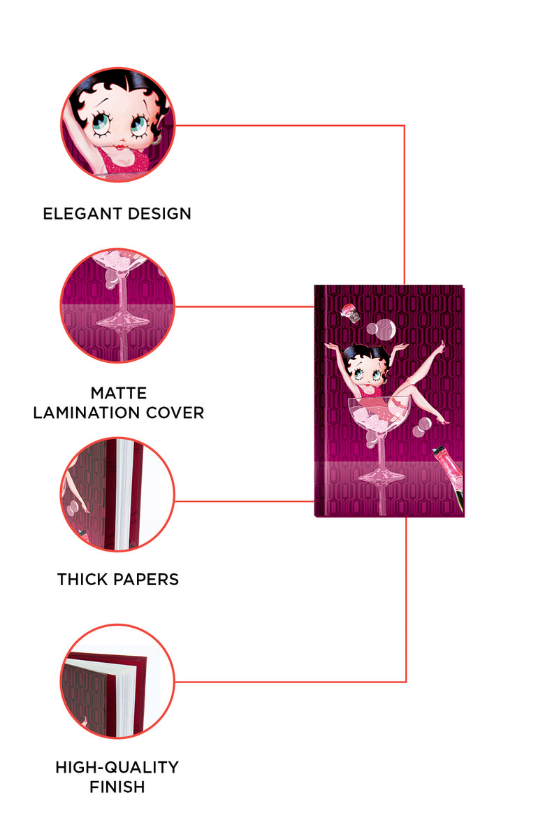 Betty Boop Champagne A7 Note book