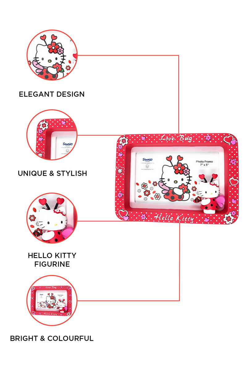 Hello Kitty " LOVEBUG " Ceramic Photo Frame