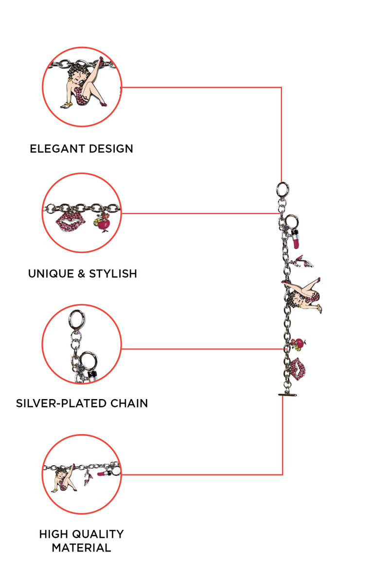 Betty Boop Stepping Out Charm Bracelet