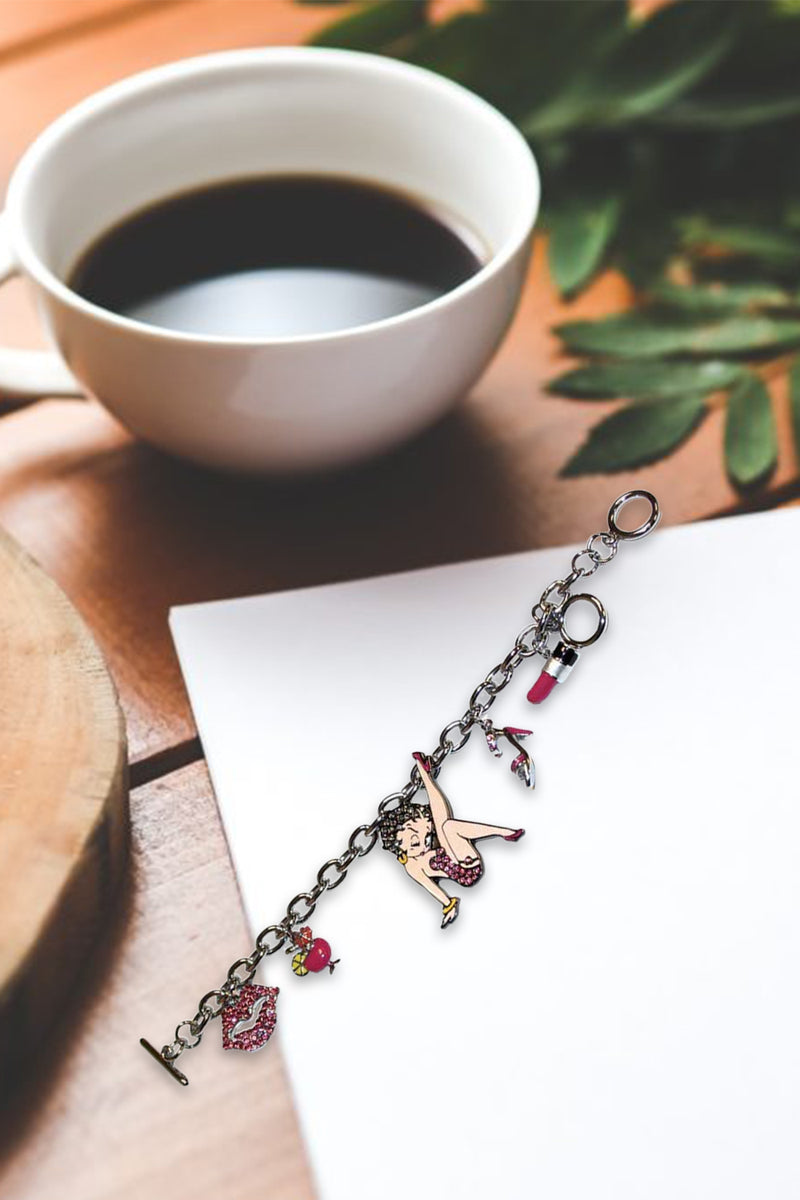 Betty Boop Stepping Out Charm Bracelet