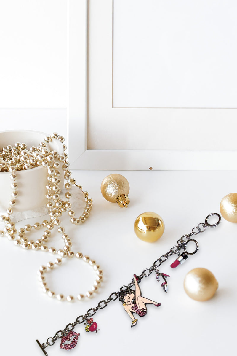 Betty Boop Stepping Out Charm Bracelet