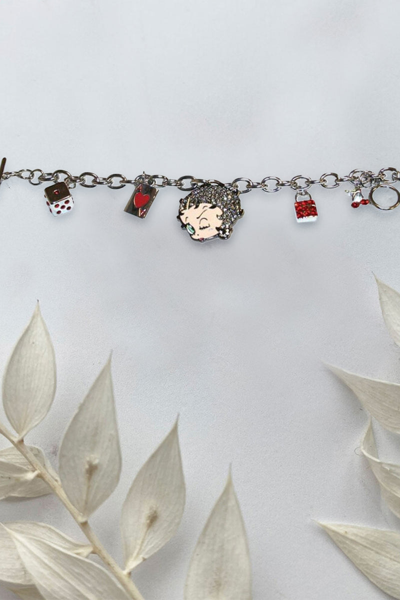 Betty Boop Winking Charm Bracelet