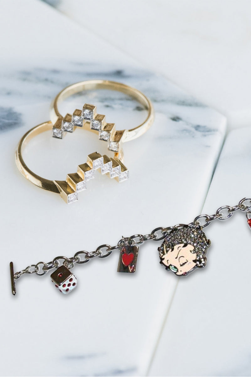 Betty Boop Winking Charm Bracelet