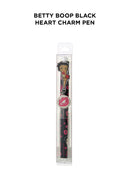Betty Boop Black Heart Charm Pen