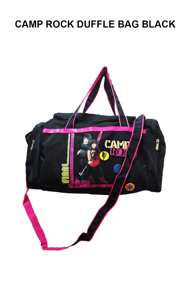Camp Rock Black Duffle Bag