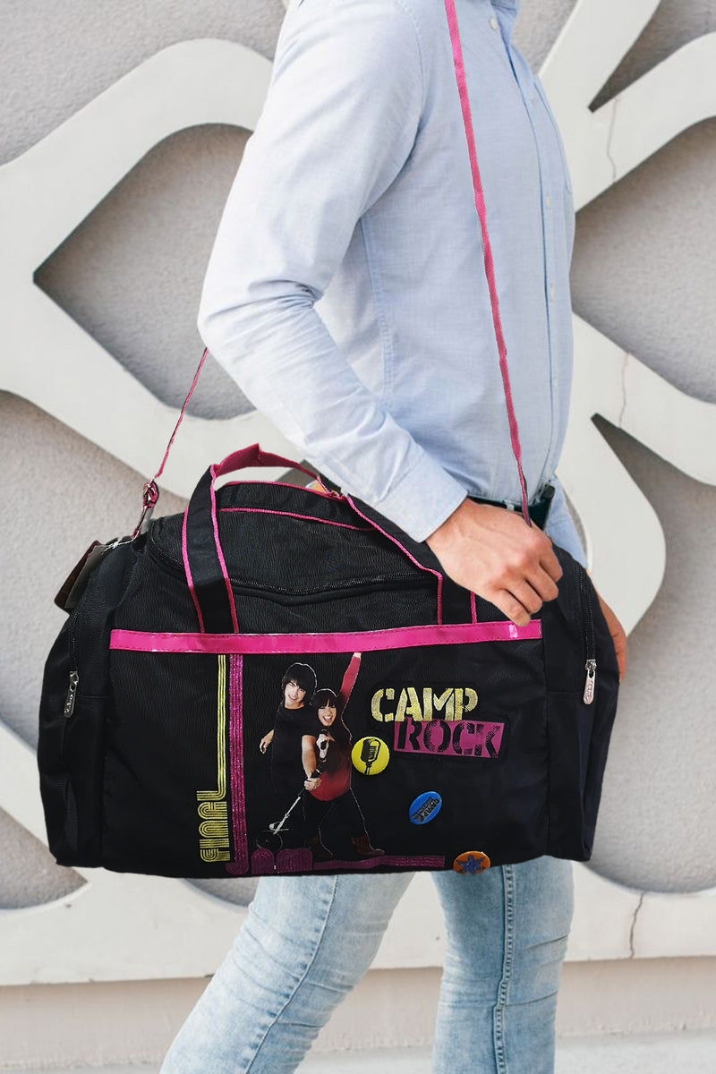 Camp Rock Black Duffle Bag