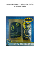DC Batman Belt & Sock Set 7-12yrs