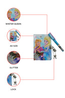 Disney Frozen Winter Queen Glitter Diary & Pen