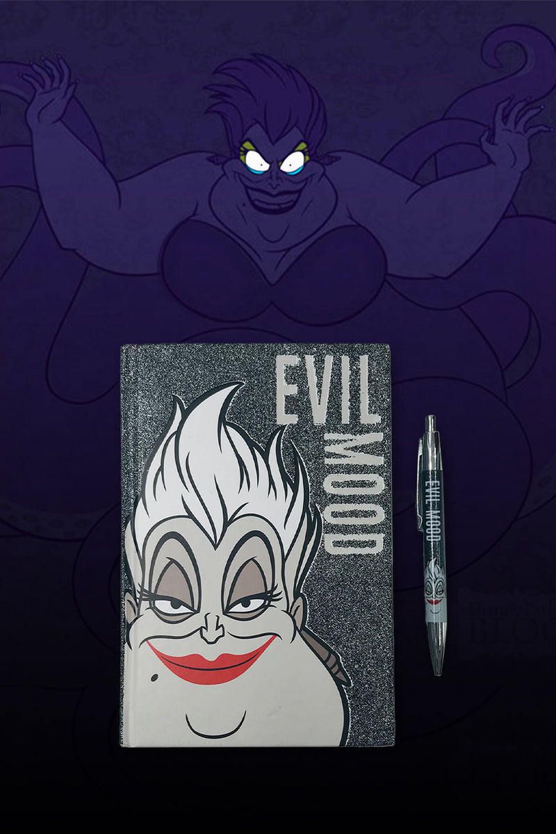 Disney Ursula Evil Mood Notebook & Pen