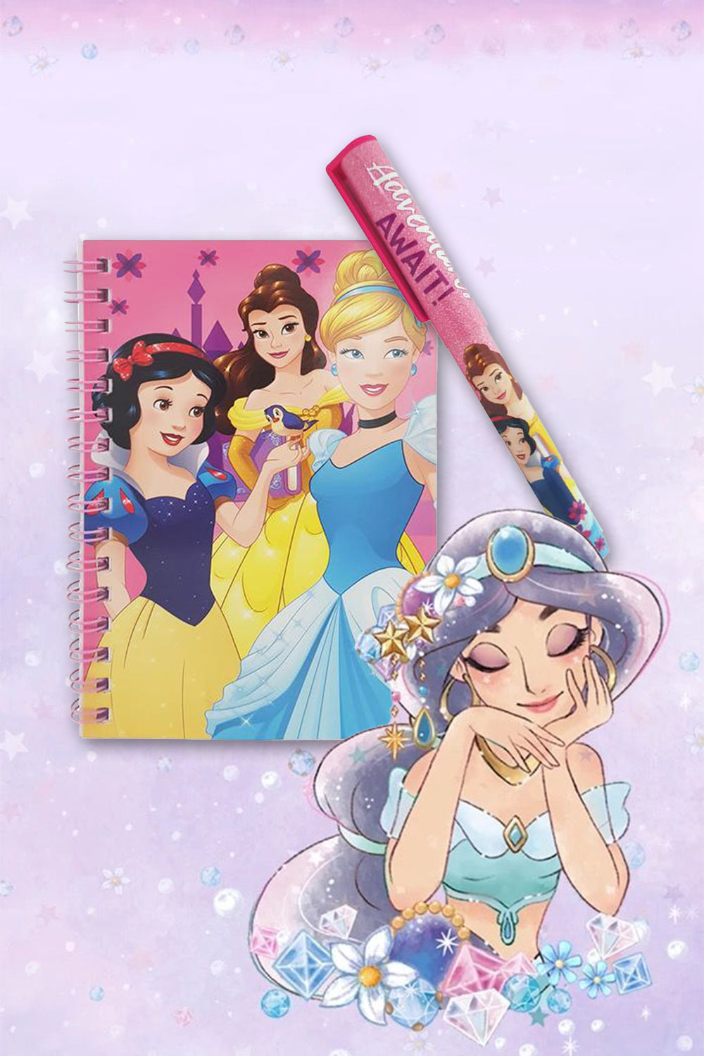 Princess Note Pad Disney Princess Notepad & Pen A6